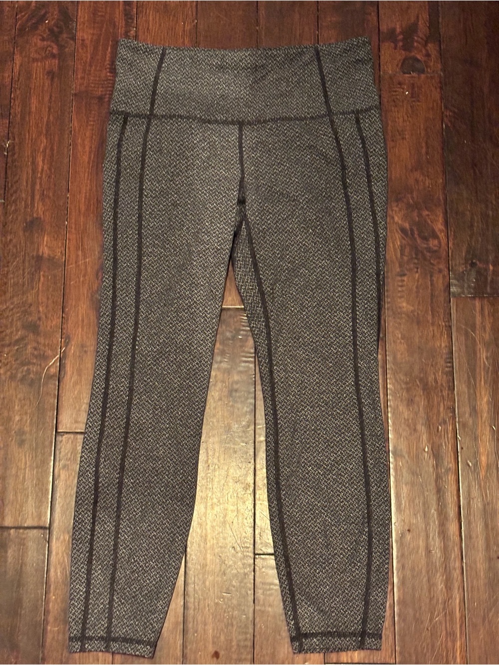 Athleta Houndstooth Print Cropped Leggings Sz M